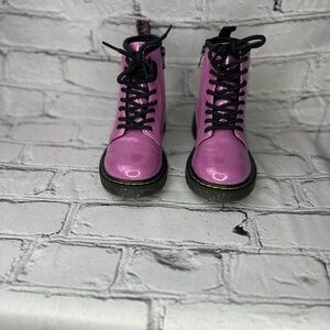 Dr. Martens Children’s l 1460 Pink Glitter Lace-up Boots